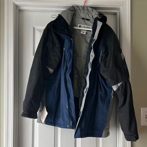 Columbia Two-Tone Black and Navy Jacket